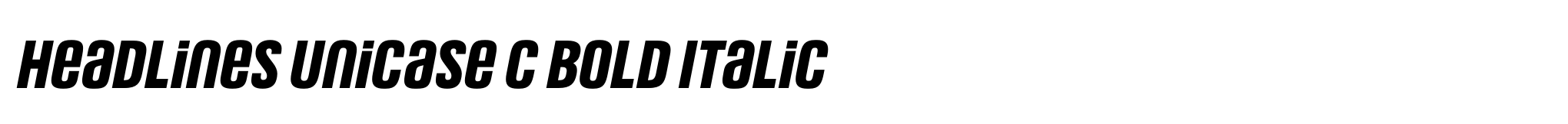 Headlines Unicase C Bold Italic image